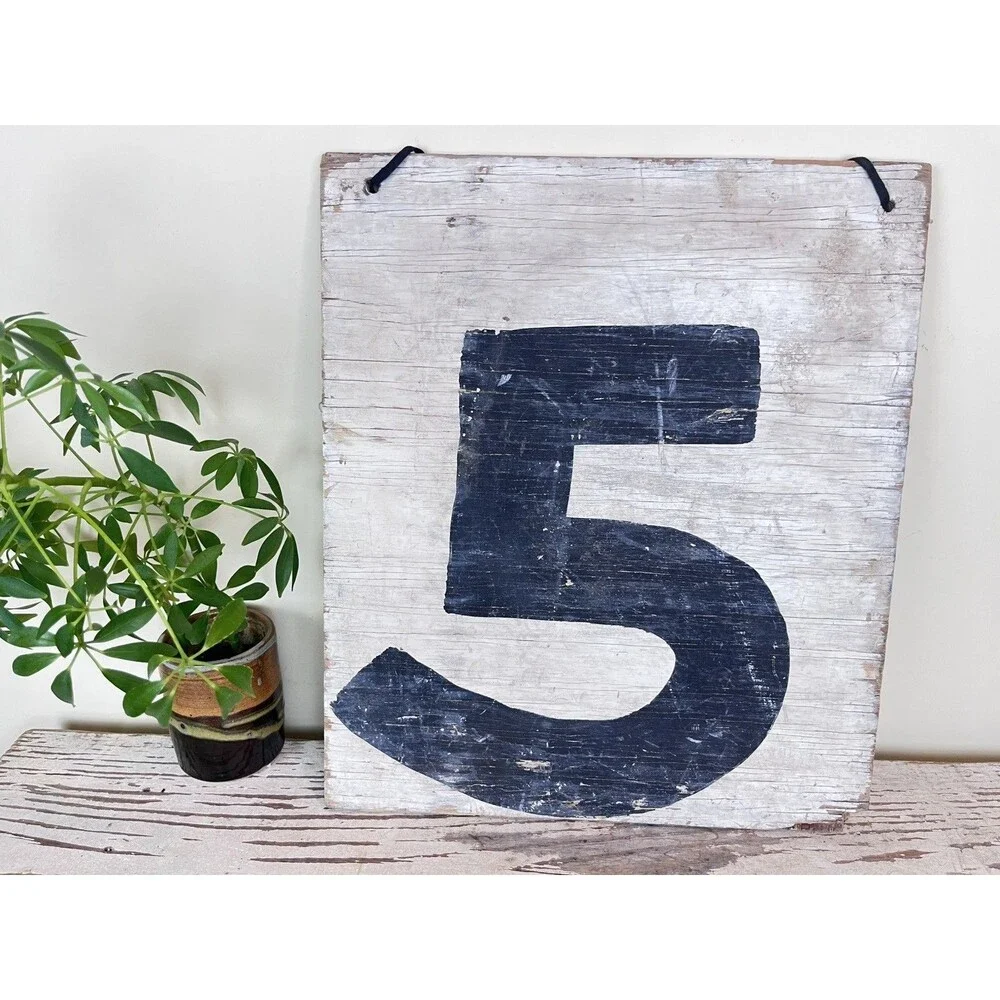 Vintage Rustic Primitive General Store Stall Wooden Hand Painted Sign 15.5”x13”